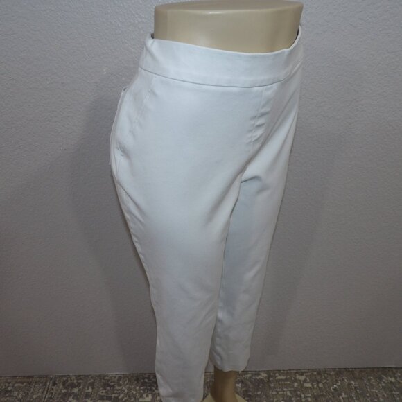 SPANX White Ankle Cropped Pants - Picture 4 of 10